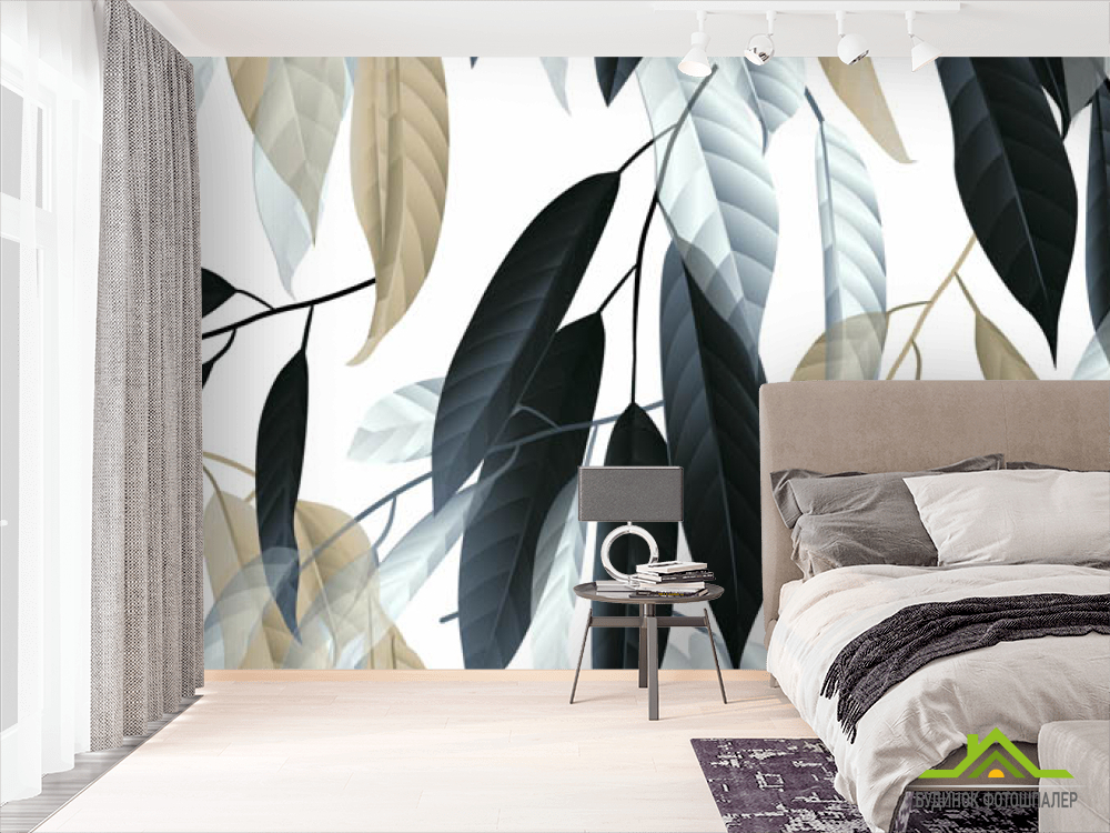 Фотошпалери листя 3д