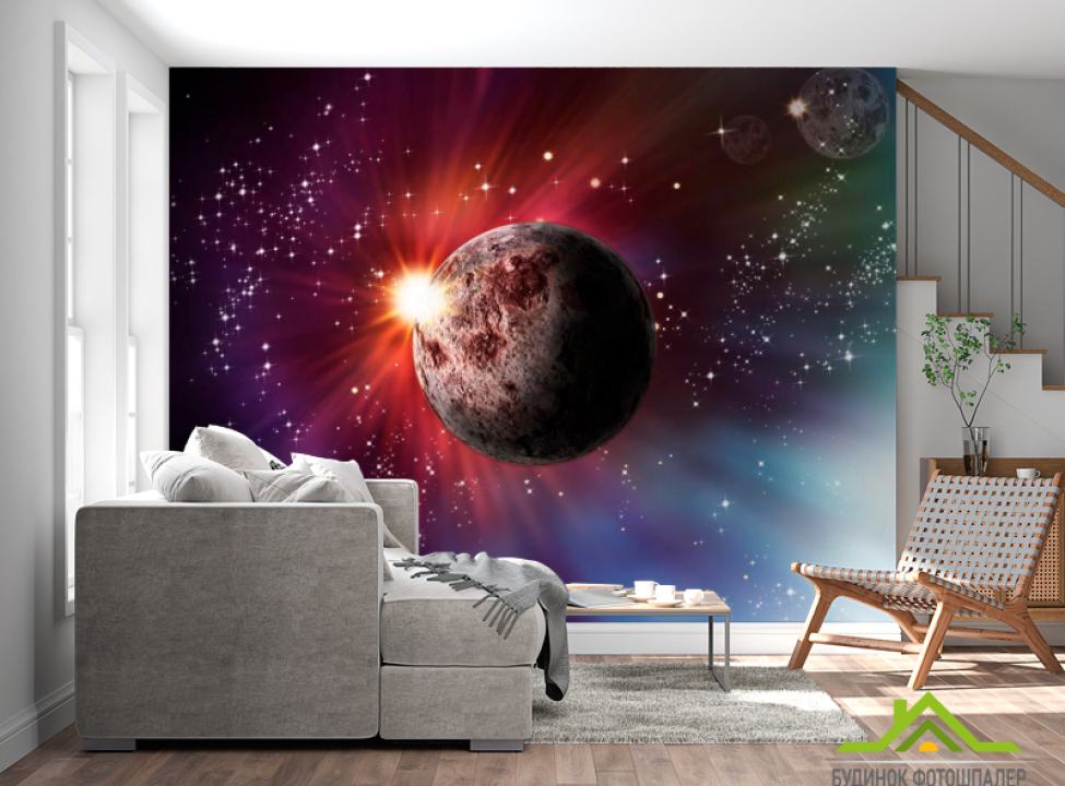 выбрать Фотошпалери Планета Фотошпалери Космос на стіну