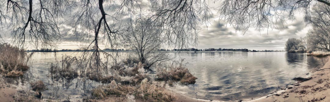 Фотообои Черно белое побережье