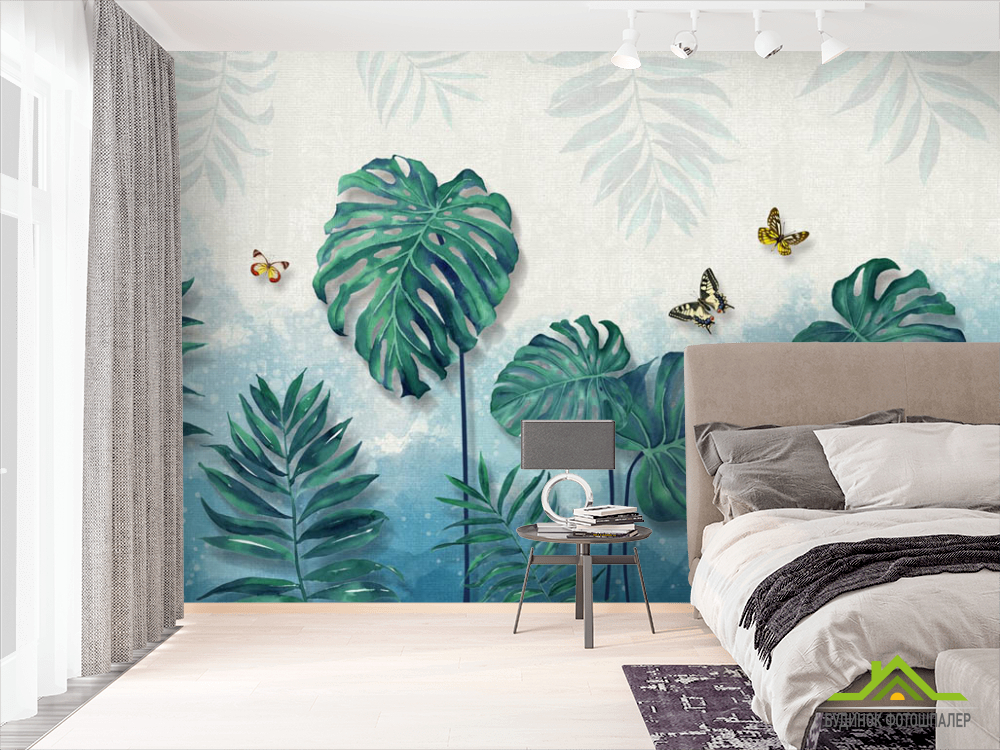 Фотошпалери листя монстери