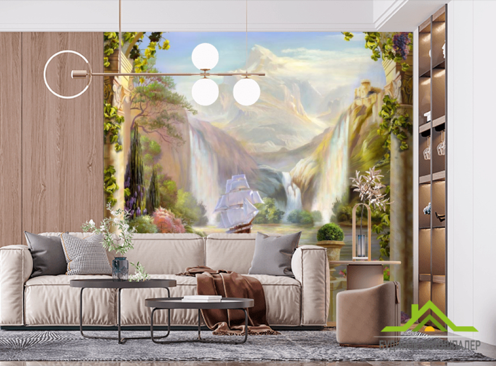 выбрать Фотообои Водопад Фотообои Фрески на стену