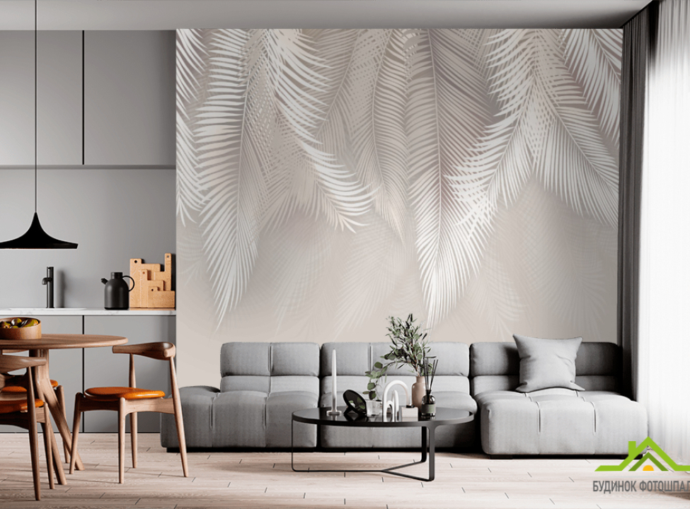 выбрать Фотообои листья с потолка Фотообои Дизайнерские листья на стену