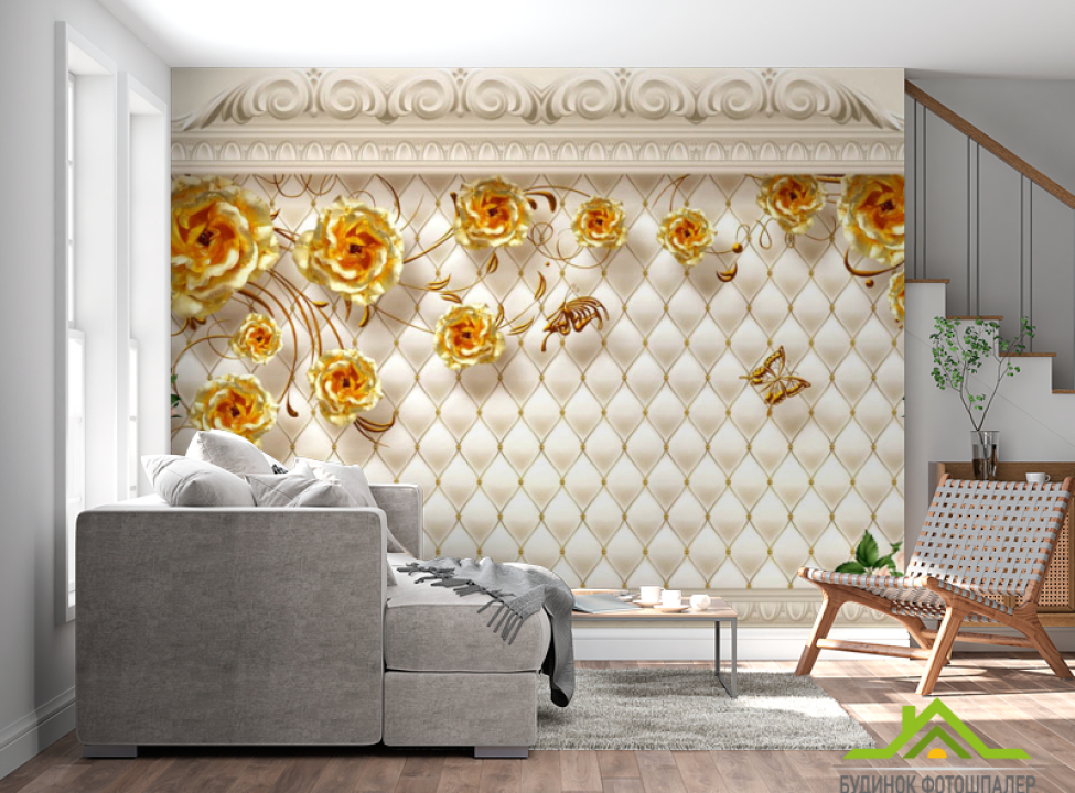 выбрать Фотообои современные 3D Стерео цветы Фотообои разные на стену