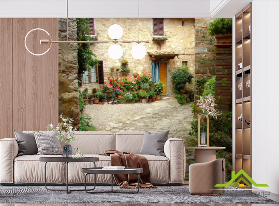 выбрать Фотошпалери Гарна вуличка Фотошпалери Вулиці на стіну