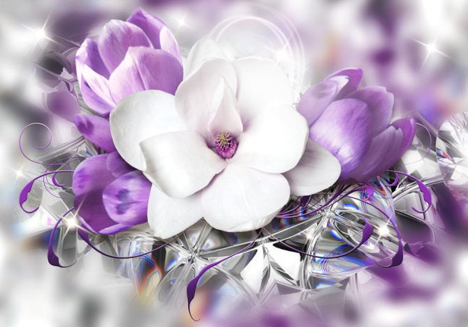 Фотошпалери Магнолія 3д