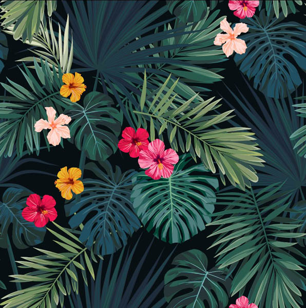 Фотошпалери тропічні листя