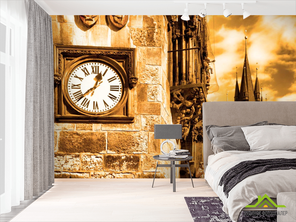 Фотообои Часы на башне