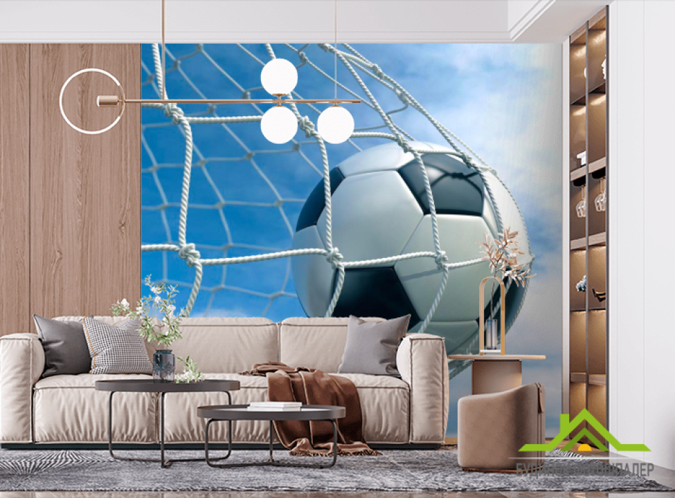 выбрать Фотообои Мяч в воротах Фотообои Спорт на стену
