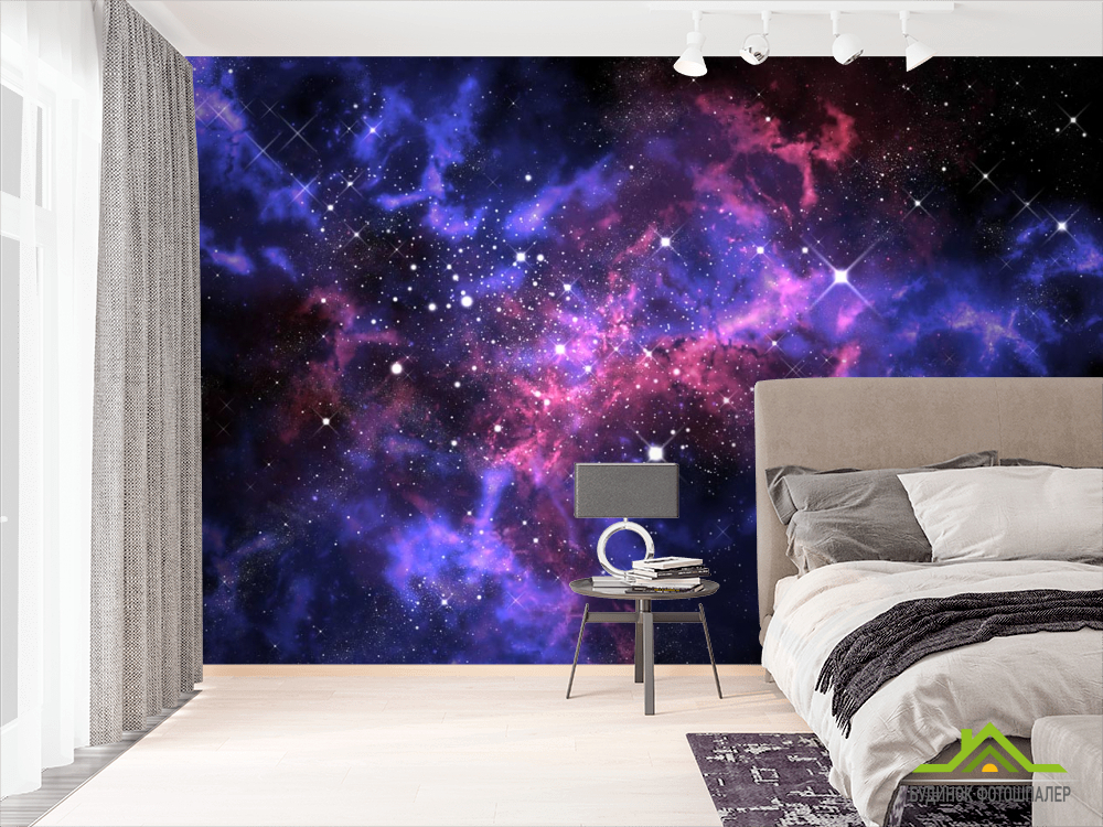 Фотообои сияние звёзд в космосе