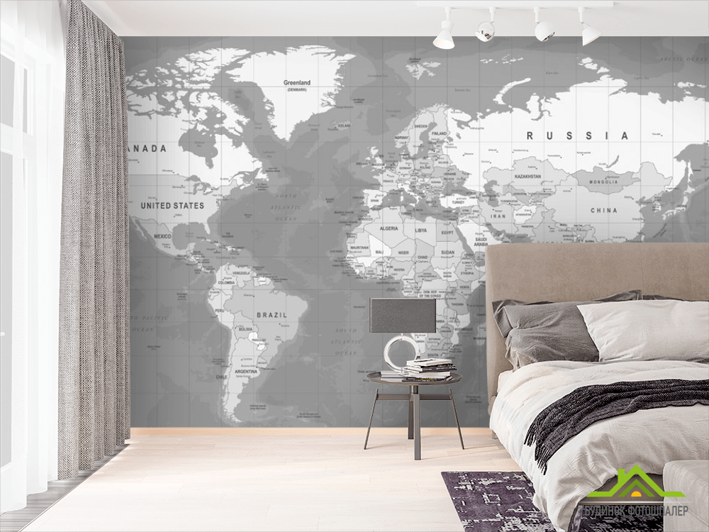 Фотообои карта