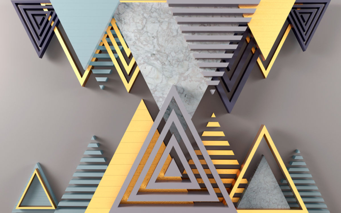 Фотообои острые треугольники