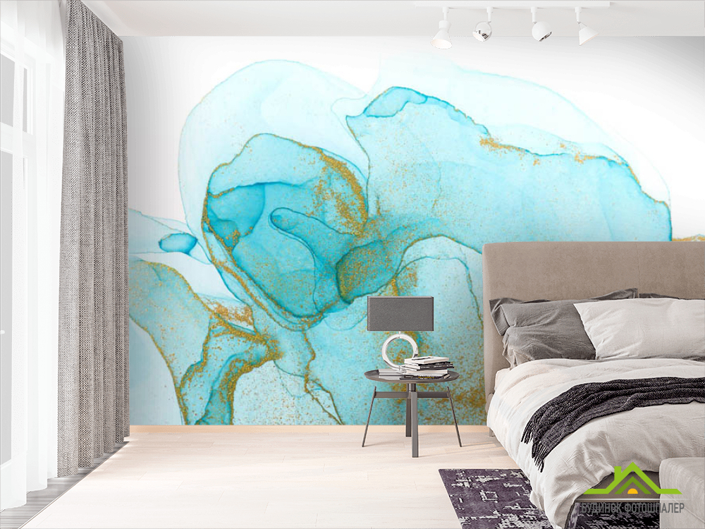 Фотошпалери Бірюзовий флюїд