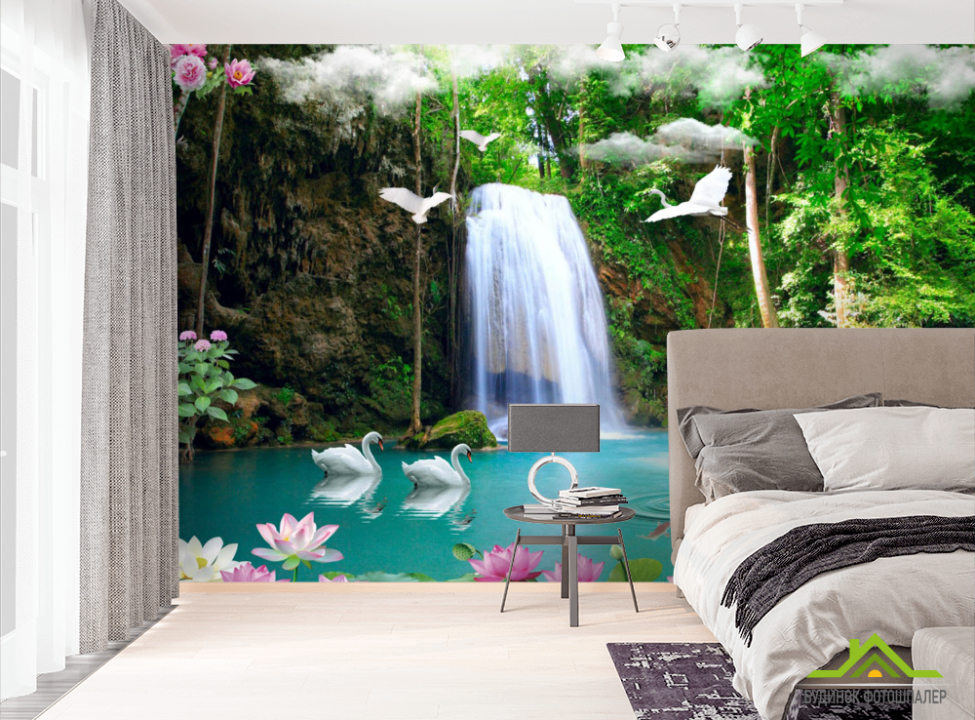 выбрать Фотошпалери 3Д водоспад Фотошпалери Природа на стіну