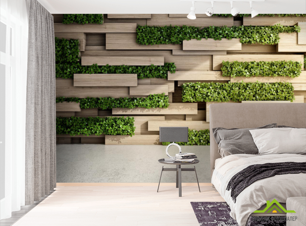 выбрать Фотообои дерево и зелень 3Д Фотообои лофт на стену