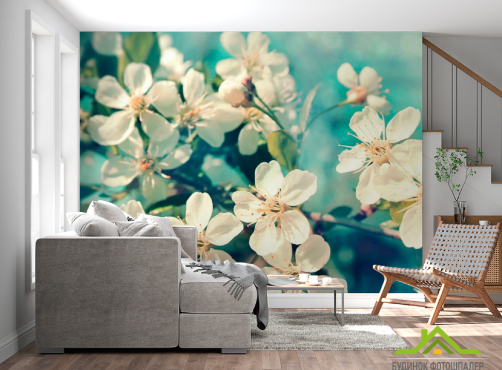 выбрать Фотошпалери Квіти вишневі у вазі Фотошпалери Вишня на стіну