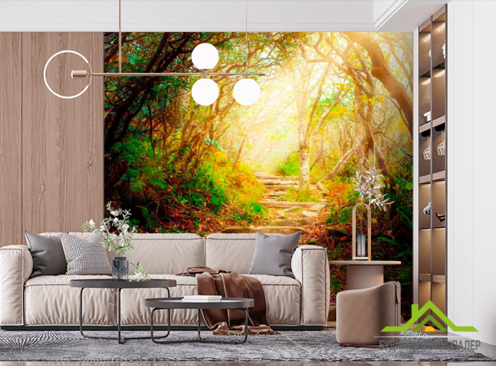 выбрать Фотообои Ступеньки, лес Фотообои лес на стену