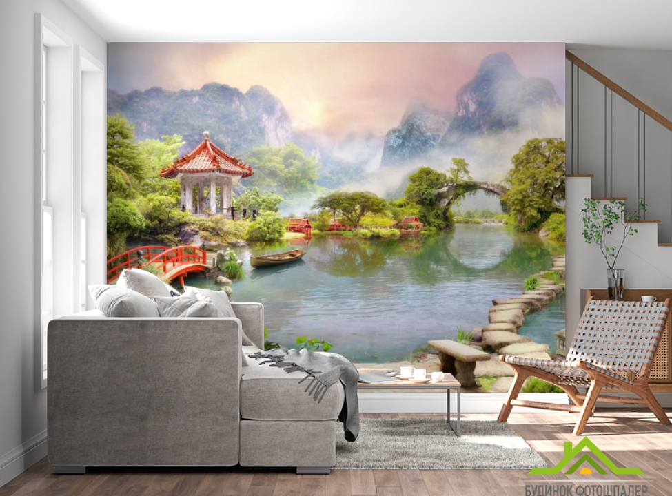 выбрать Фотошпалери Озеро Фотошпалери Фрески на стіну