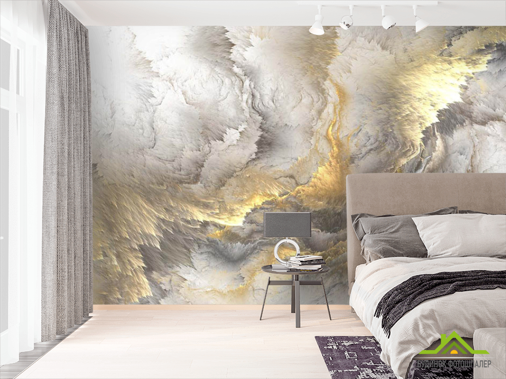 Фотообои Золотая абстракция 3д