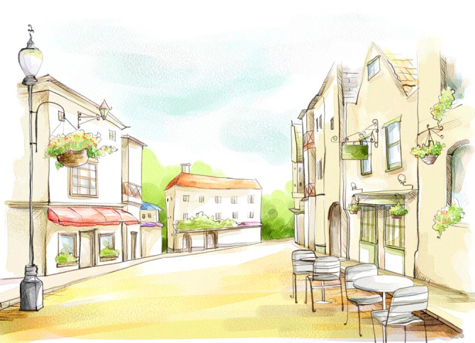 Фотообои Улочка