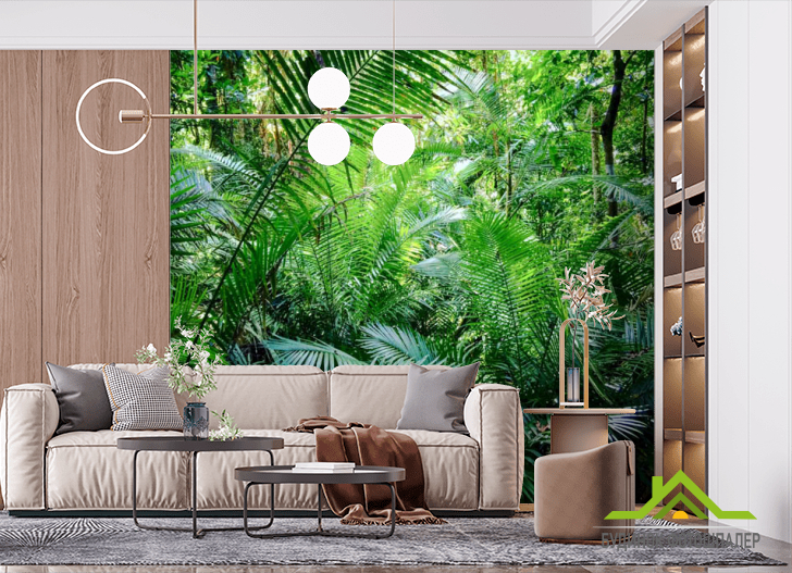 Фотошпалери тропічні листя