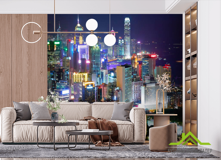 Фотообои Нью Йорк - ночной город