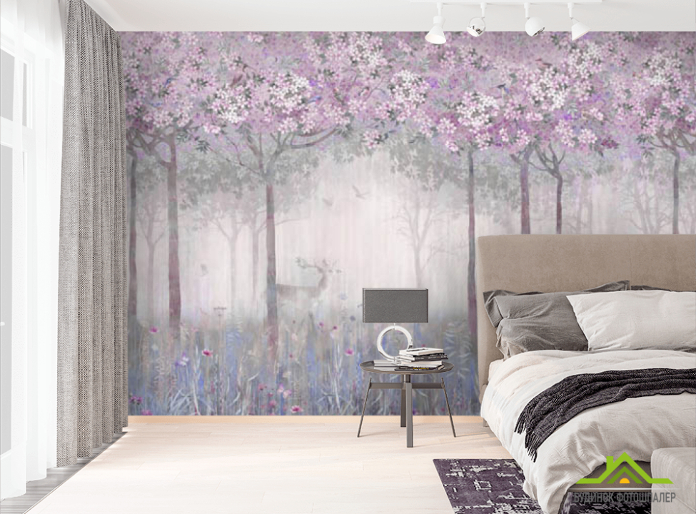 выбрать Фотошпалери Олені в казковому лісі Фотошпалери Тварини на стіну