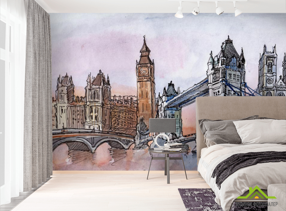 выбрать Фотошпалери Лондон Фотошпалери Ілюстрації на стіну