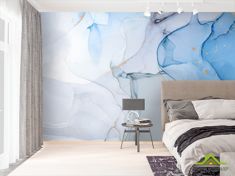 Фотошпалери флюїд Блакитний