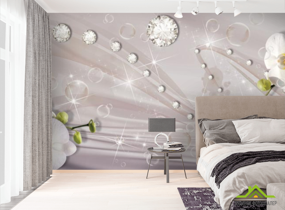 выбрать Фотошпалери білі орхідеї на тканини Фотошпалери Квіти на стіну