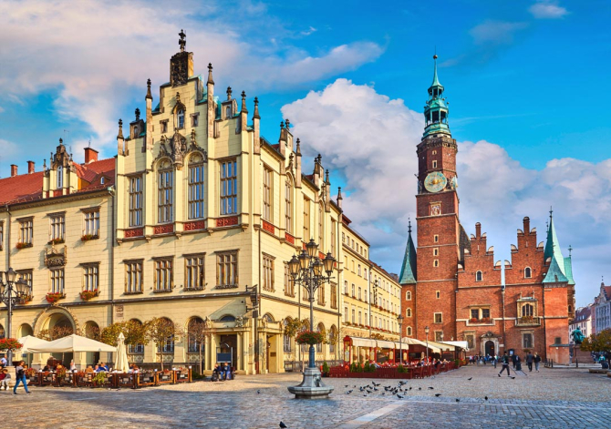 Фотообои Рыночная площадь Вроцлава