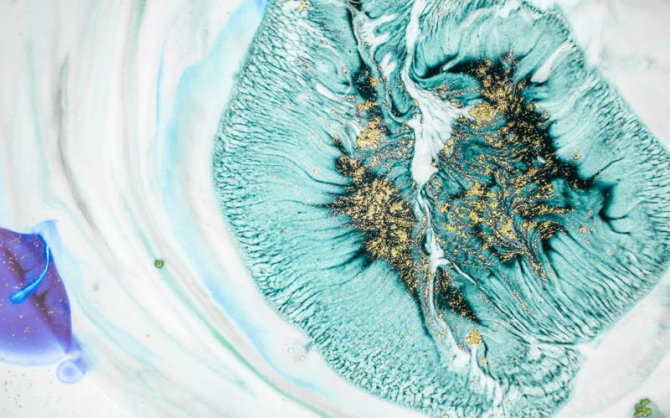 Фотообои Капля бирюзы