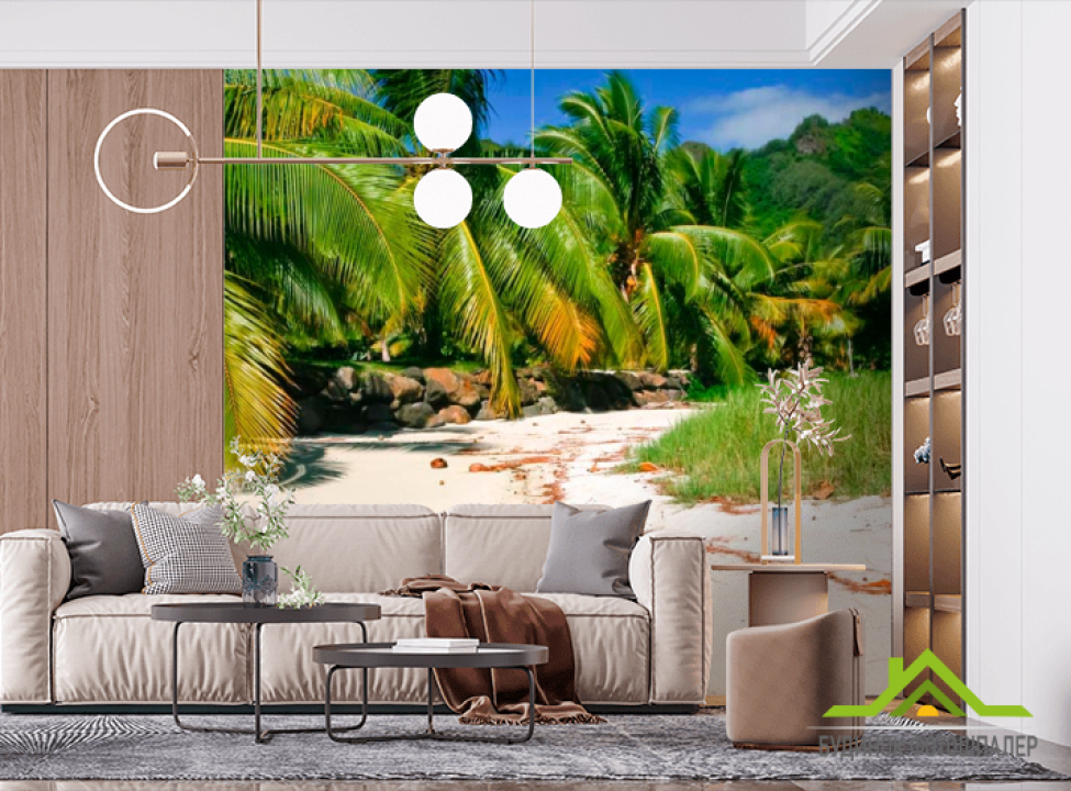 выбрать Фотообои Кокосы на пляже Фотообои Пляж на стену