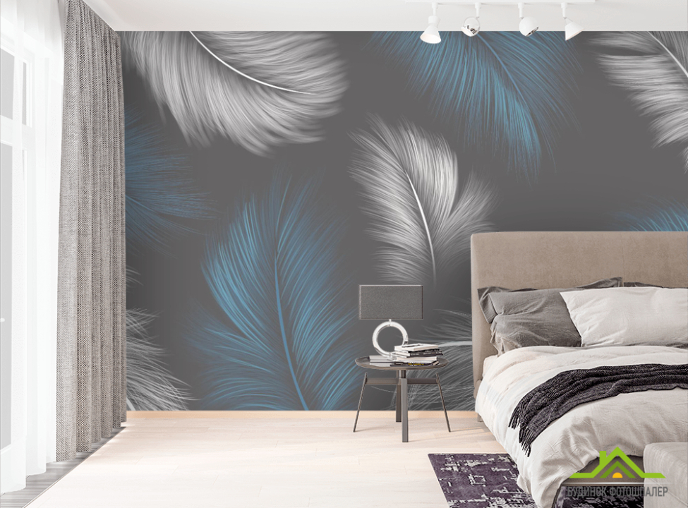 выбрать Фотообои Векторные перья Фотообои перья на стену