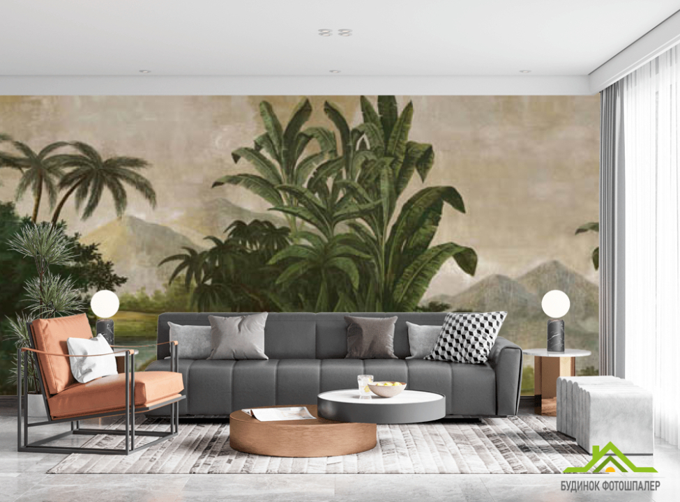 выбрать Фотообои Тропические растения Фотообои тропические листья на стену