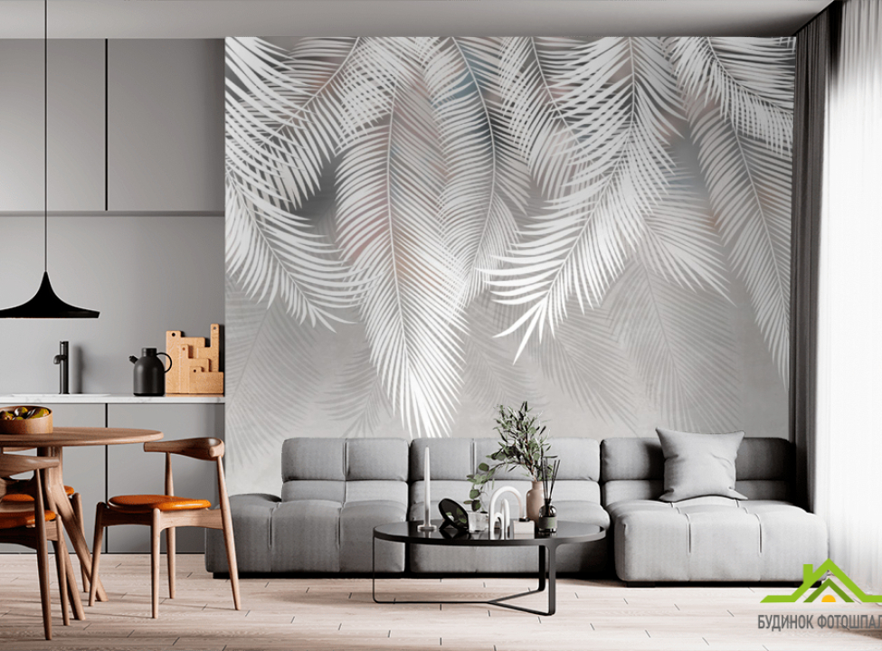 выбрать Фотообои листья лучший декор Фотообои Дизайнерские листья на стену