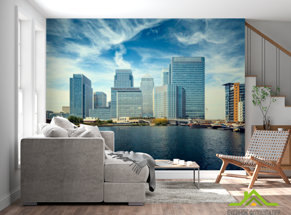 выбрать Фотошпалери Вода, небо, висотки Чикаго Фотошпалери Чикаго на стіну
