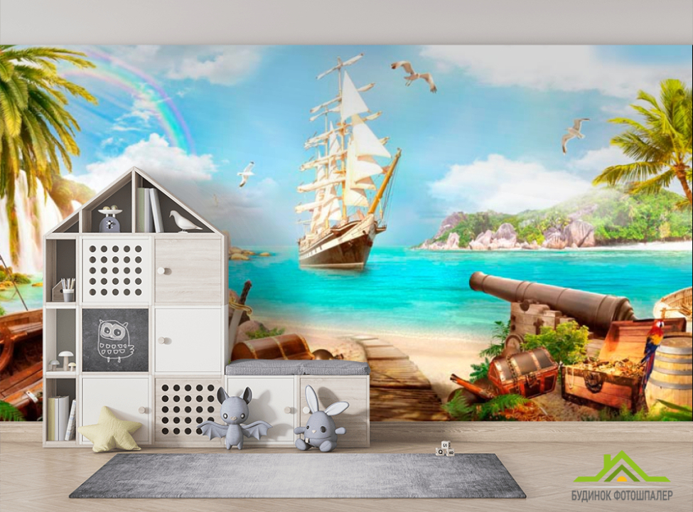 выбрать Фотообои Корабль Фотообои пираты на стену