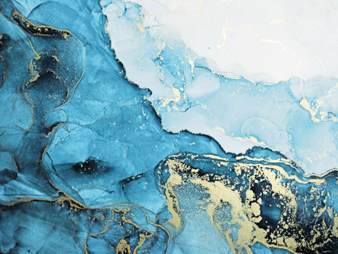 Фотообои Синий Fluid art