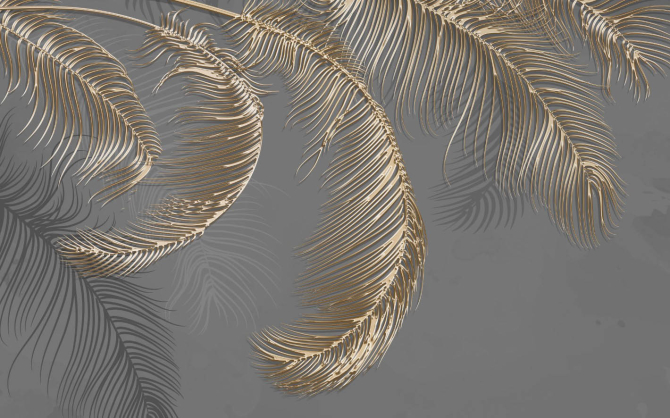 Фотошпалери Золоті пера