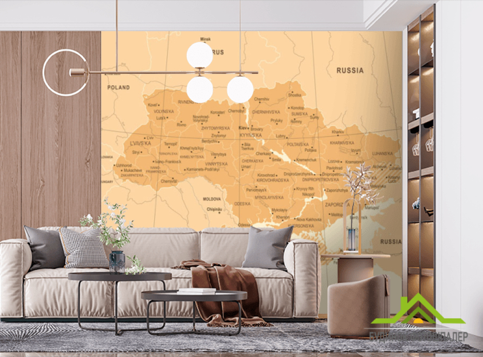 выбрать Фотошпалери Політична карта України Фотошпалери карта Світу на стіну