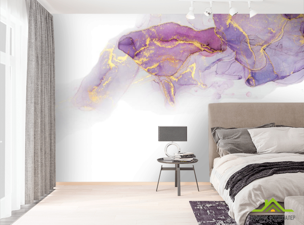 выбрать Фотошпалери Фіолетовий fluid art Фотошпалери Fluid art на стіну