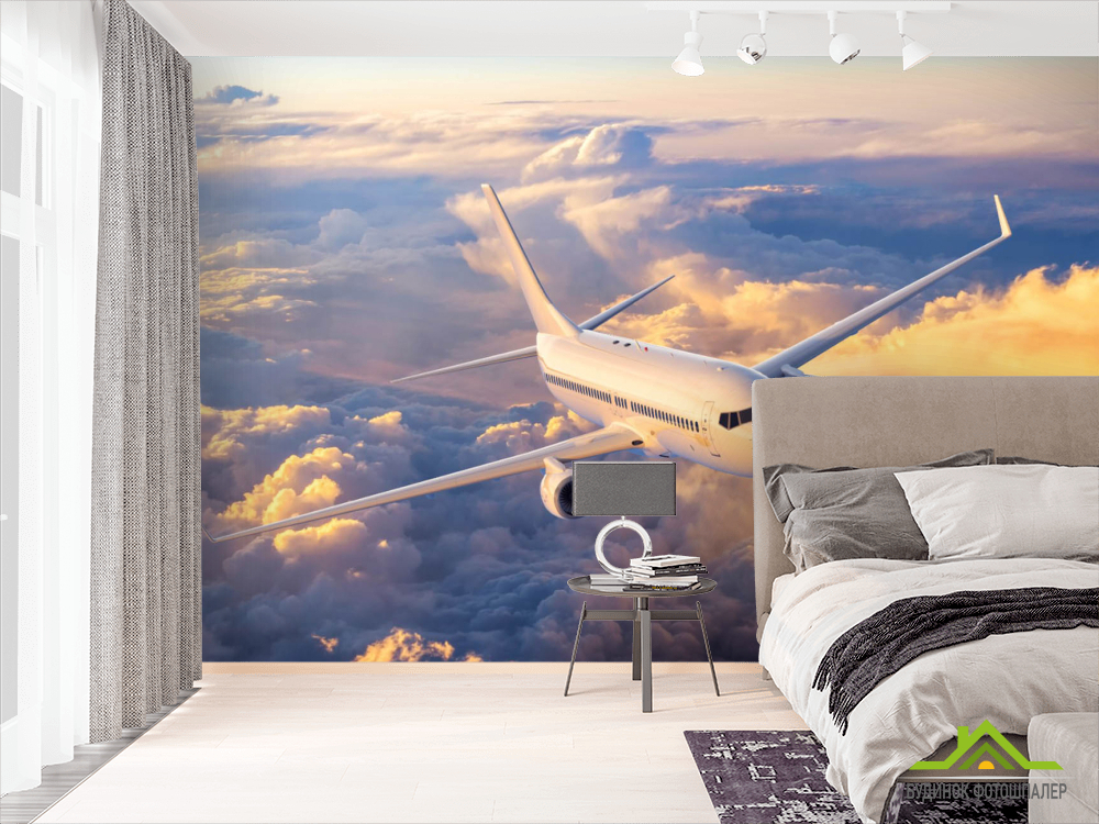 Фотошпалери літак в небі