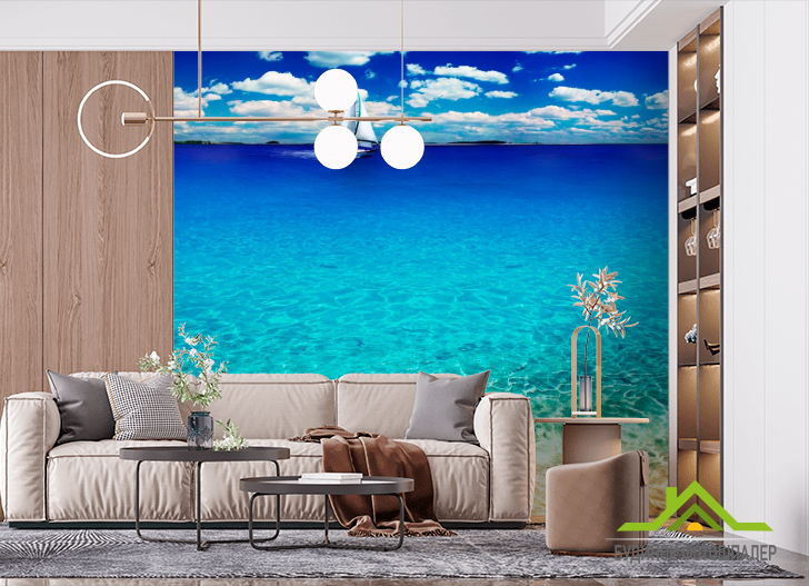 Фотообои Лодка на горизонте