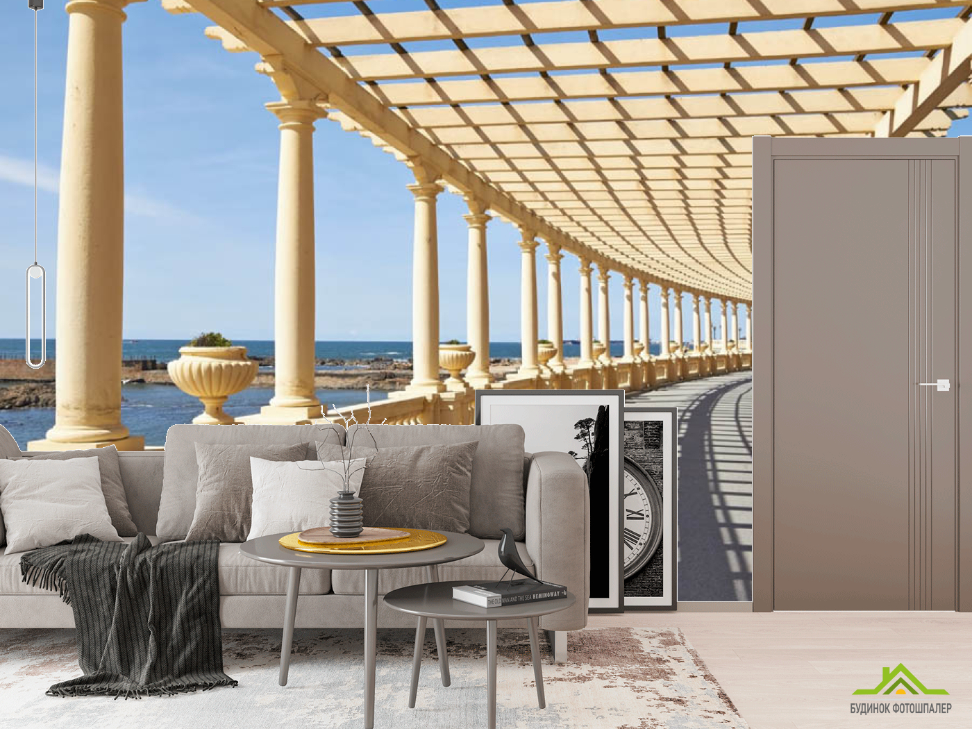 Фотошпалери колони біля моря