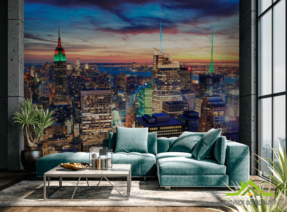 выбрать Фотообои Верхушки домов Гонконга Фотообои Гонконг на стену