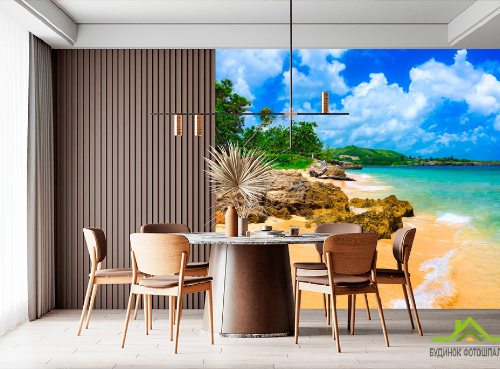 выбрать Фотошпалери Каміння в морі Фотошпалери Море на стіну