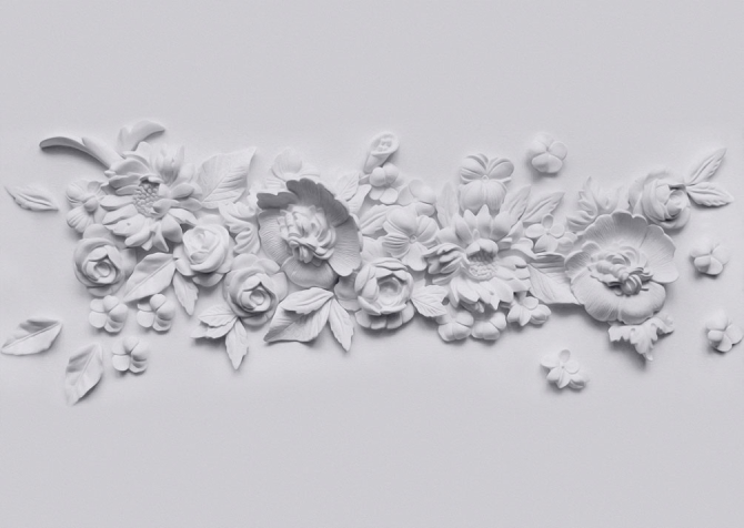 Фотошпалери Гіпсові квіти