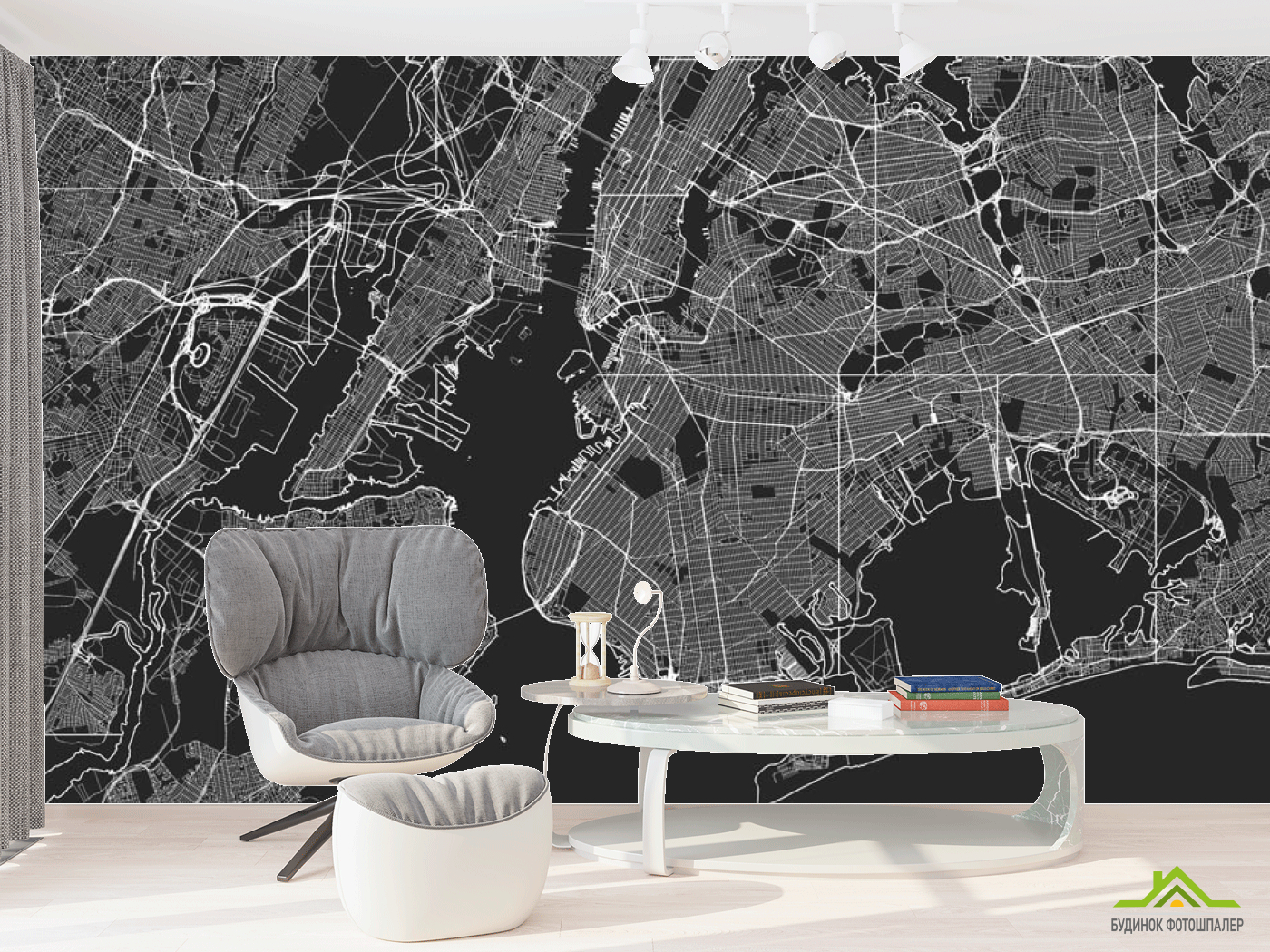 Фотообои Карта в офис