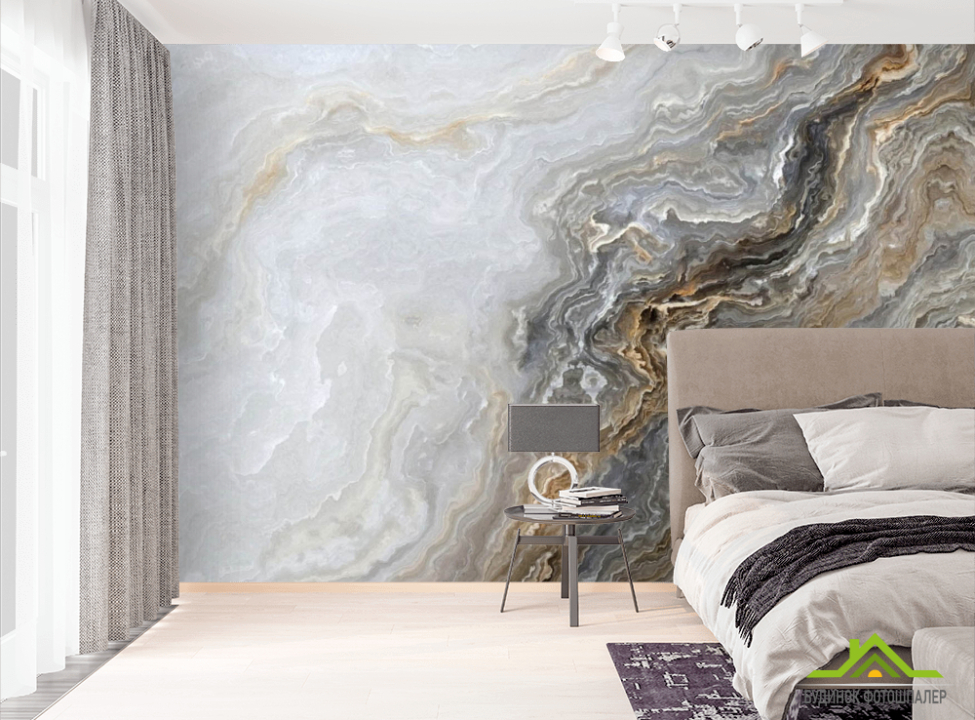 выбрать Фотошпалери Коричневий Абстрактний мармур Фотошпалери Мармур на стіну