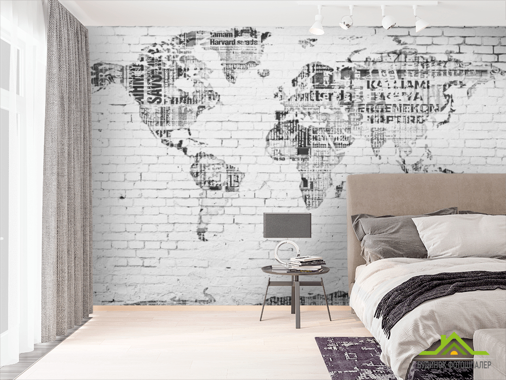 Фотошпалери карта світу